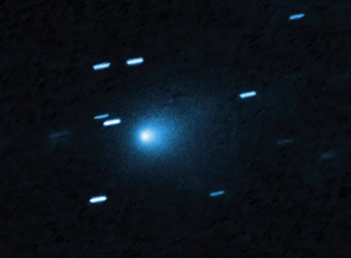An image of the interstellar object 3I/ATLAS taken by the Hubble Space Telescope on July 21, 2025